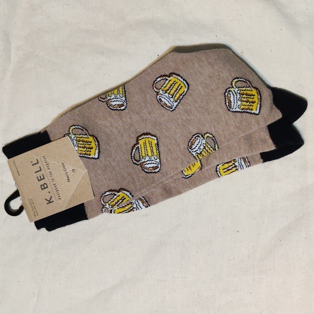 K. Bell Men's Crew Socks NWT